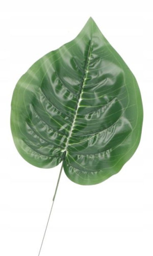 Gałązka Zielona Liść Sztuczne Kwiaty 1szt 47cm