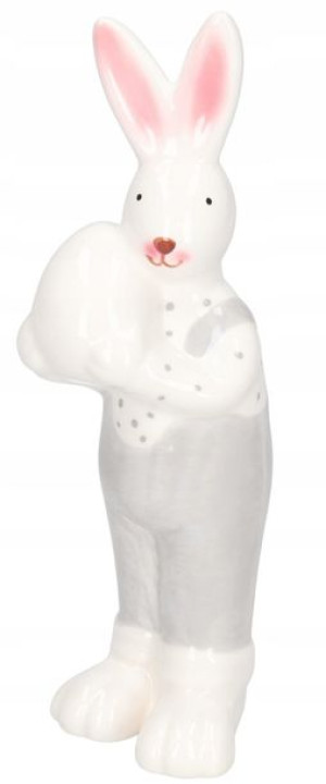 Zając Zajączek Ceramiczny Wielkanocny Figurka