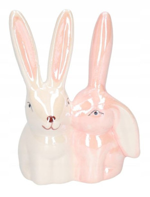 Zając Zajączek Ceramiczny Wielkanocny Figurka