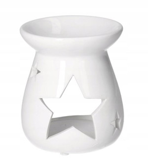 Świecznik Ceramiczny Kominek Zapachowy Gwiazdka