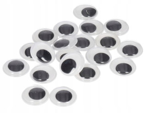 Oczy Samoprzylepne 20 Mm 20szt
