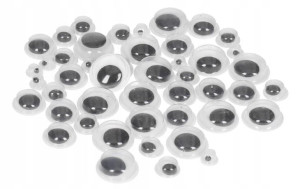 Oczy Samoprzylepne Mix 4-6-8-10 Mm 102szt