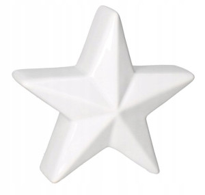 Gwiazdka Gwiazda Ceramiczna Biała Do Stroika 11cm