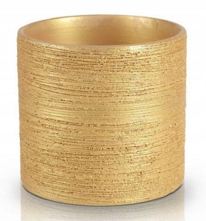 Doniczka Osłonka Ceramiczna 12,5cm 1szt Złota