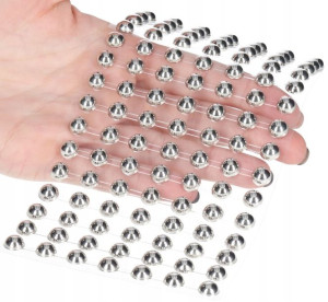 Dżety Pół Perełki Samoprzylepne Na Blistrze 8mm