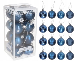 Bombki Plastikowe Na Choinkę Stroik 16szt 4 Cm