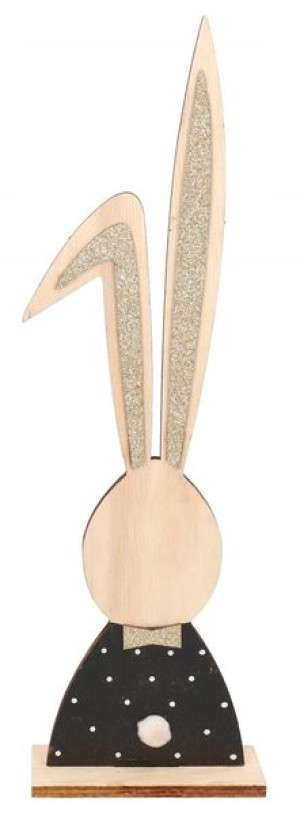 Zając Zajączek Wielkanocny Drewniany Figurka 35cm