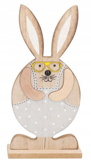 Zając Zajączek Wielkanocny Drewniany Figurka 25cm