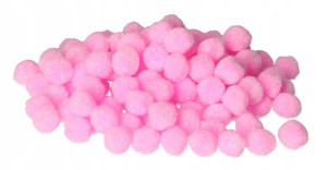 Pompony Pomponiki Kreatywne 500szt 1,3cm Różowe