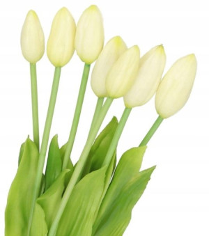 Tulipany Bukiet Tulipanów Kwiaty Gumowe 40cm 7gał