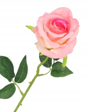 Róża Pojedyncza Zamszowa Jak Żywa 51cm Róże
