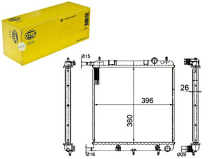 Chłodnica Silnika Hella 1330w8 1330c2 133395 1331t