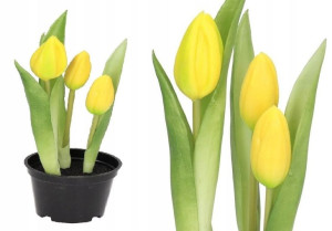 Tulipany Bukiet Tulipanów Kwiaty Gumowe Jak Żywe