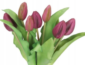 Tulipany Bukiet Tulipanów Kwiaty Gumowe Jak Żywe