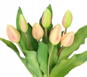 Tulipany Bukiet Tulipanów Kwiaty Gumowe Jak Żywe
