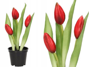 Tulipany Bukiet Tulipanów Kwiaty Gumowe Jak Żywe
