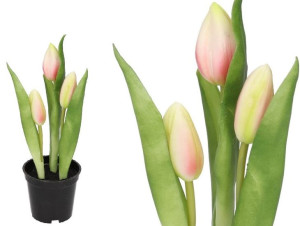 Tulipany Bukiet Tulipanów Kwiaty Gumowe Jak Żywe