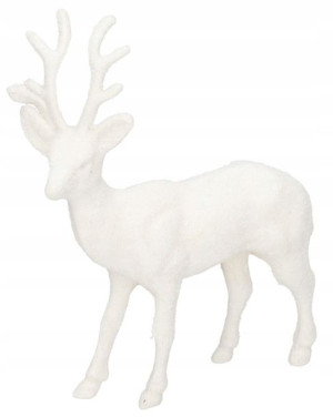 Renifer Z Brokatm Figurka Do Postawienia 16,5 Cm