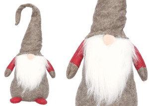 Skrzat Krasnal Mikołaj Gnom Świąteczny Duży 45cm
