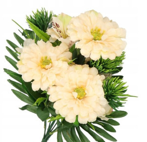 Cynia Bukiet Kwiatów Sztuczne Kwiaty Duży 48cm