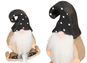 Skrzat Mikołaj Gwiazdor Figurka Ozdoba Stroik 16cm