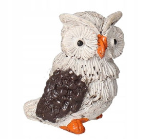 Sowa Figurka Ozdoba Dekoracja Na Stroik 4,5cm 1szt