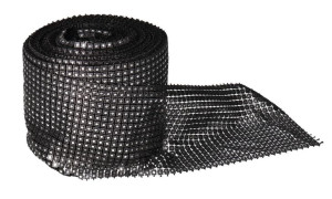 Taśma Cyrkonie Pas Diamentowy 9,1m X10,5cm Czarna