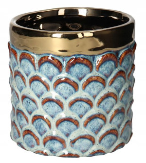 Doniczka Osłonka Ceramiczna Vintage 13,5 Cm