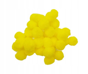 Pompony Pomponiki Kreatywne 2cm 250szt Żółte