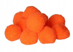 Pompony Pomponiki Kreatywne 4,5cm20szt Pomarańcz