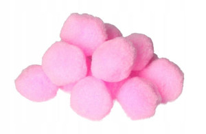 Pompony Pomponiki Kreatywne 4,5cm20szt Różowe