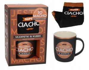 Kubek Dla Taty Ciacho+ Skarpety Zestaw Prezent