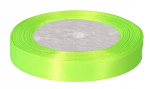 Wstążka Tasiemka Satynowa Zielona12 Mm 25 M