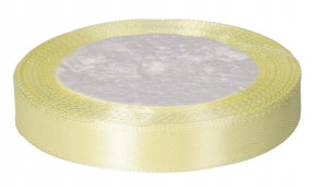 Wstążka Tasiemka Satynowa Żółta 12 Mm 25 M