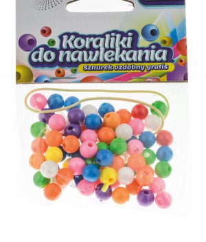 Koraliki Korale Perełki Z Dziurka 8 Mm Kolorowe