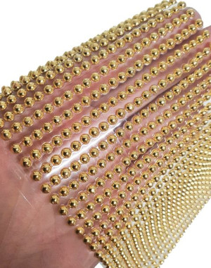 Dżety Pół Perełki Złote 4 Mm 1000 Szt Perełki
