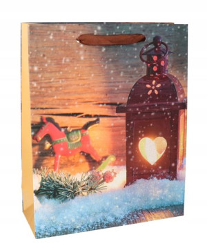 Torba Torebka Prezentowa Świąteczna 32x26x10cm