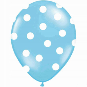 Balony Gumowe W Groszki 10 Szt Balon Ozdoba