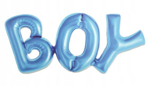 Balony Foliowe Napis Boy Roczek Urodziny 91x36cm