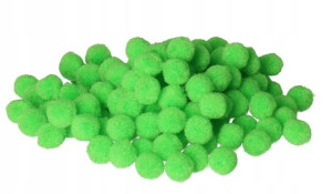 Pompony Pomponiki Kreatywne 500szt 1,3cm Zielone