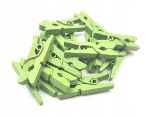 Klamerki Drewniane Mini Spinacze 24 Szt 2,5 Cm