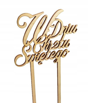 Pik Piki Topper Ozdoba Na Ciasto Chrzest 19cm