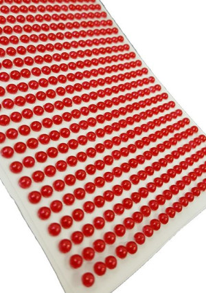 Perły Perełki Samoprzylepne Kryształki 4mm 1000szt