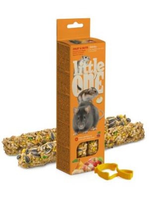 KOLBA DLA GRYZONI CHOMIKÓW owocowo-orzechowa - LITTLE ONE - 2x60g [32240]
