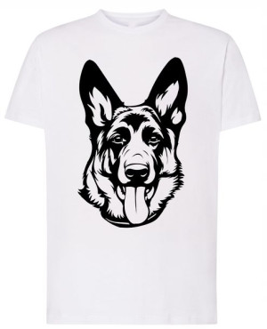 Owczarek Niemiecki T-shirt Męski Modny Rozm.XXL