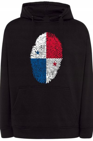 Panama Flaga Odcisk Modna Bluza Kaptur r.L