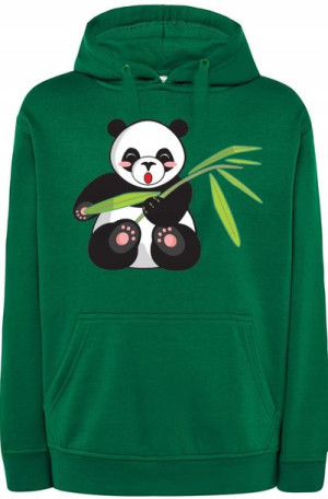 Panda Męska Modna Bluza Kaptur r.M