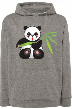 Panda Męska Modna Bluza Kaptur r.XS