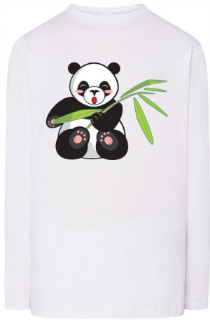 Panda Męski Modny Longsleeve Nadruk Rozm.3XL