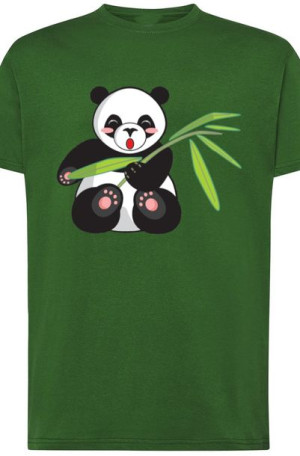Panda Słodka Męski T-Shirt Nadruk Rozm.3XL